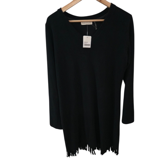 NWT Vintage Lady Carol Chiffon Drop Waist Pleated Shift Dress Black Size 14 - Picture 1 of 17